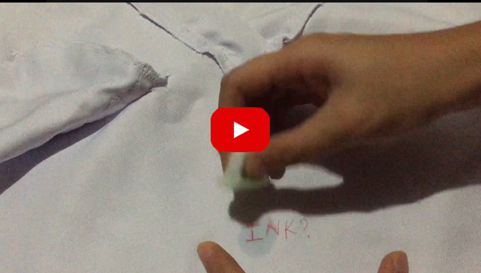 How To Remove Ink Stain on your Nurse White Uniform